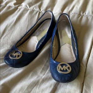Blue Michael Kors flats